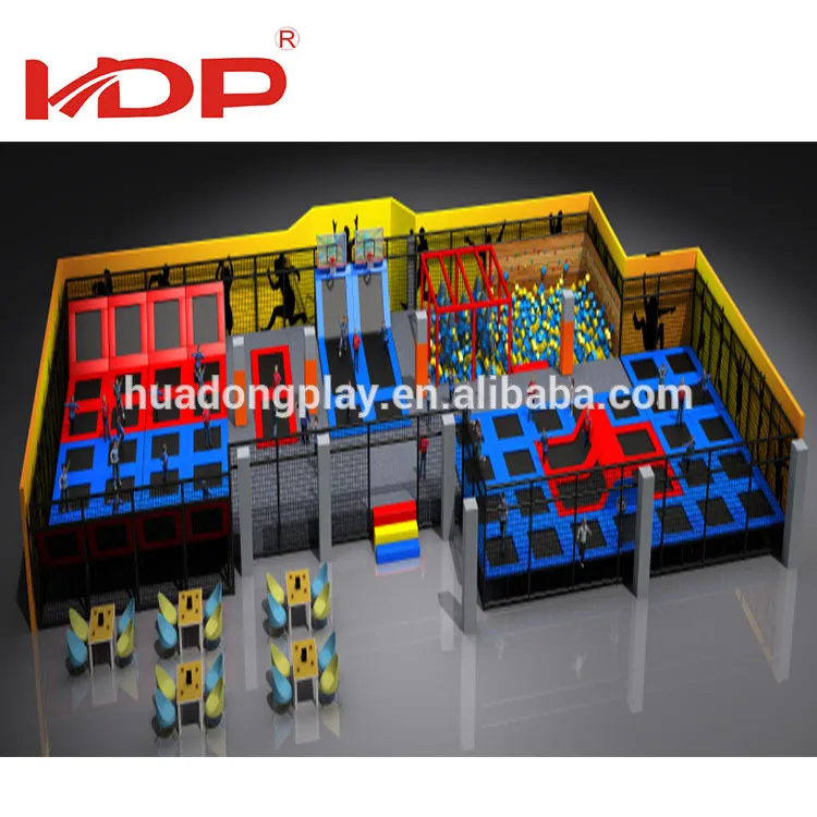 Vergrößern Trampolinpark Professioneller Indoor-Spielplatz mit fortschrittlicher Technologie und CE/ASTM/TUV/GS-Zertifikaten